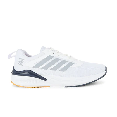 Leap7x White Sports Lacing Running Shoes For Men CAPSICO-1 By Liberty