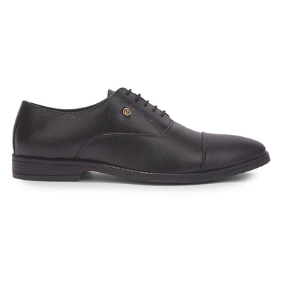 Healers Formal Black Lacing Derby Shoes For Men S201-04 By Liberty