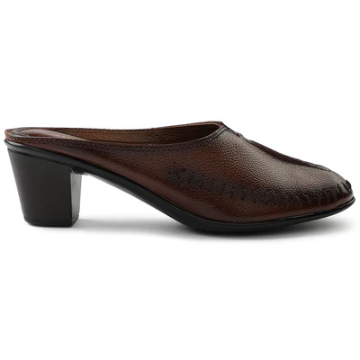 Healers Tan Casual Block Heels For Women TLO-29 By Liberty